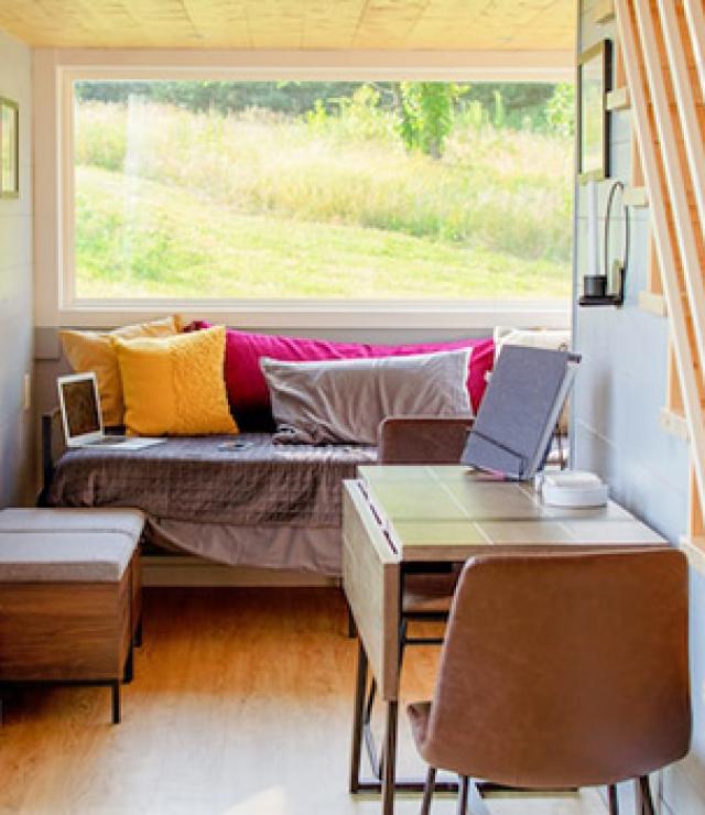 Bureau dans une tiny house