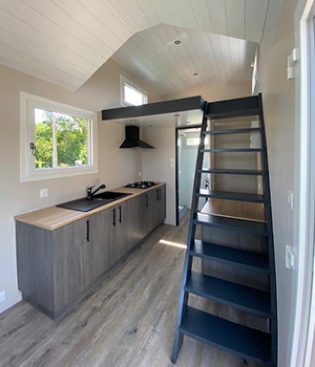 Intérieur d'une tiny house 